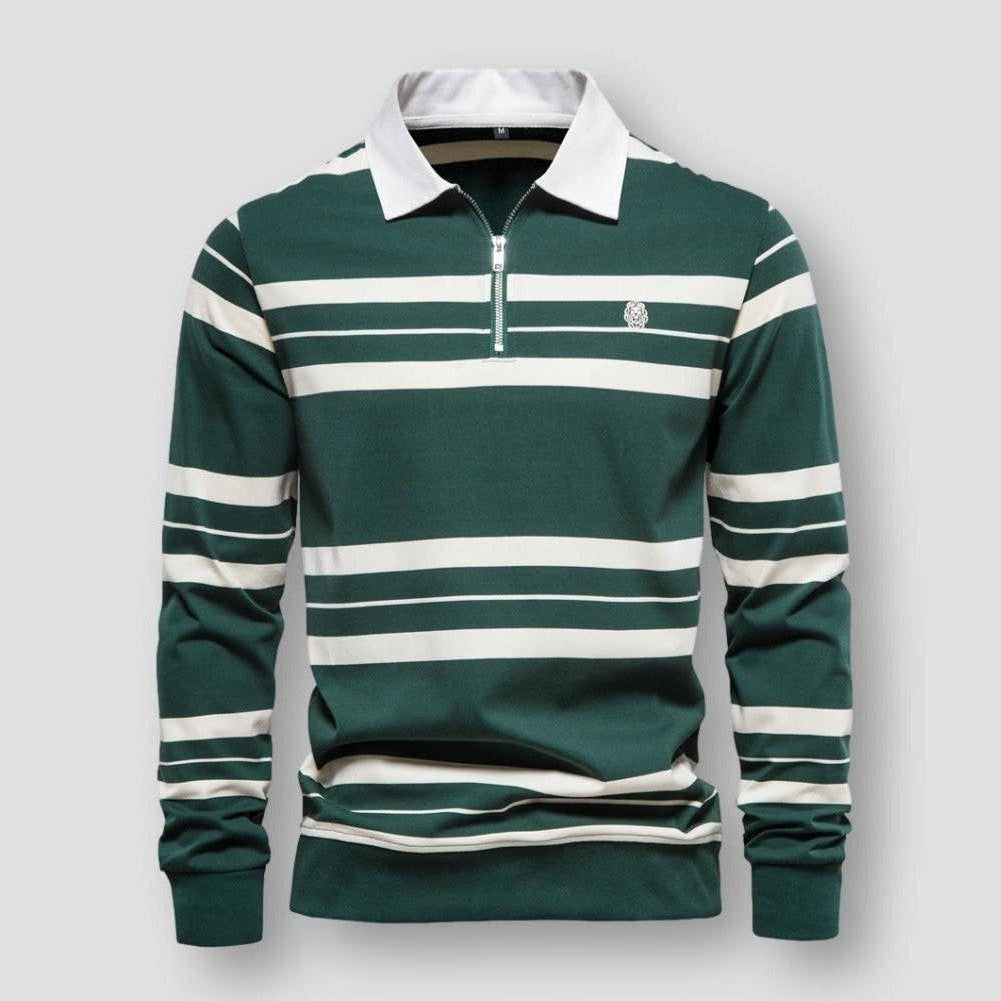 Sky Madrid Conway Long Sleeve Polo