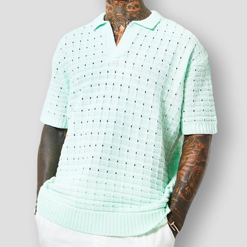 Sky Madrid Garfield Knitted Polo Shirt