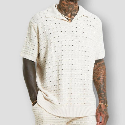 Sky Madrid Garfield Knitted Polo Shirt