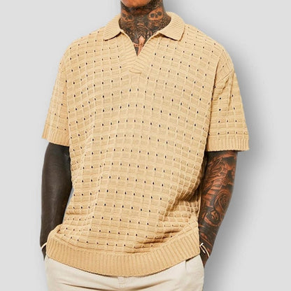 Sky Madrid Garfield Knitted Polo Shirt