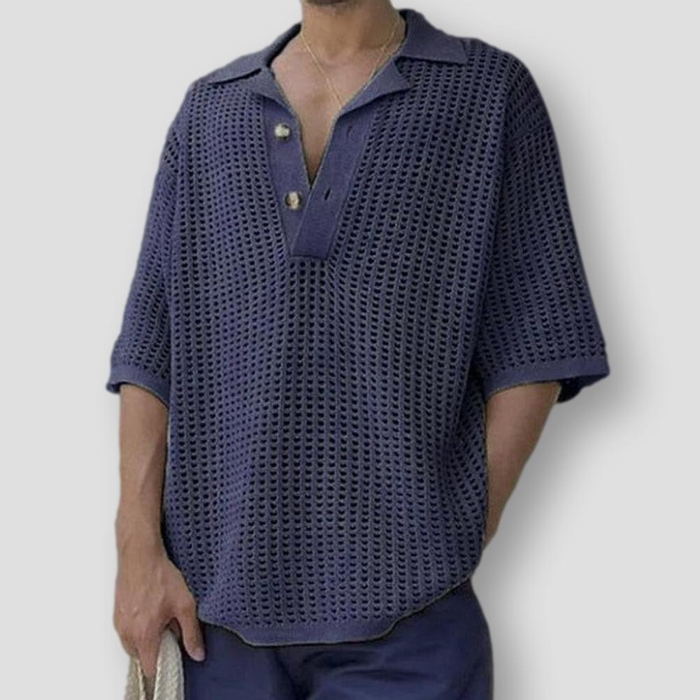Sky Madrid Pocola Knitted Polo Shirt