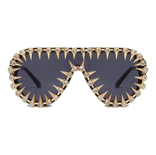 Sky Madrid Rhinestone Punk Sunglasses
