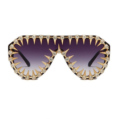 Sky Madrid Rhinestone Punk Sunglasses