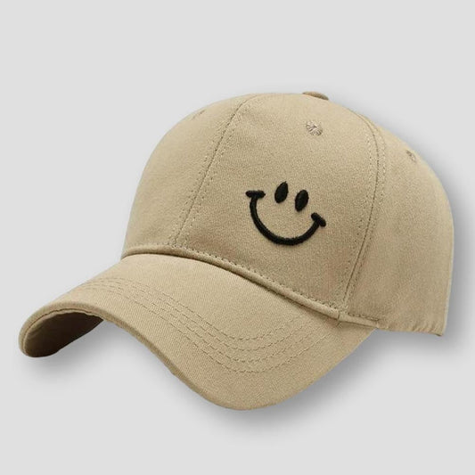 Sky Madrid Smiley Embroidered Baseball Cap