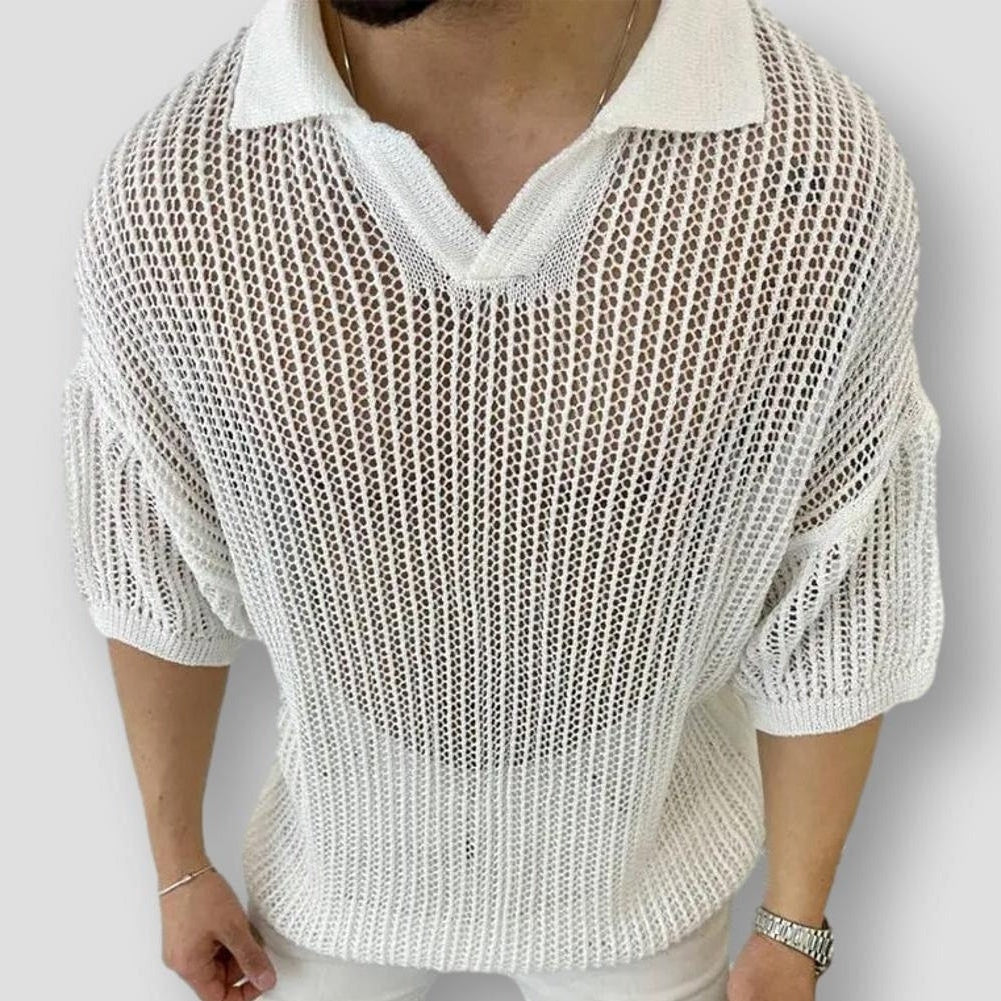 Sky Madrid Suffolk Knitted Polo Shirt