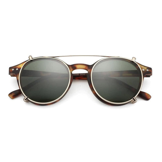 Sky Madrid Valletta Steampunk Retro Sunglasses