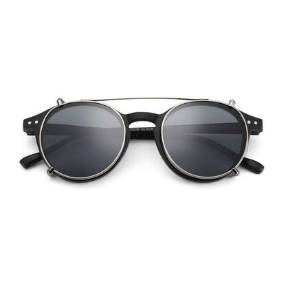 Sky Madrid Valletta Steampunk Retro Sunglasses