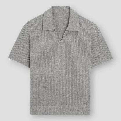 Sky Madrid Virden V-Neck Knitted Polo Shirt