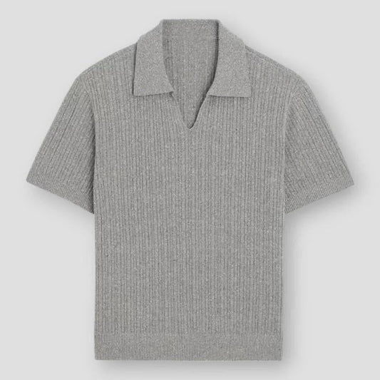 Sky Madrid Virden V-Neck Knitted Polo Shirt