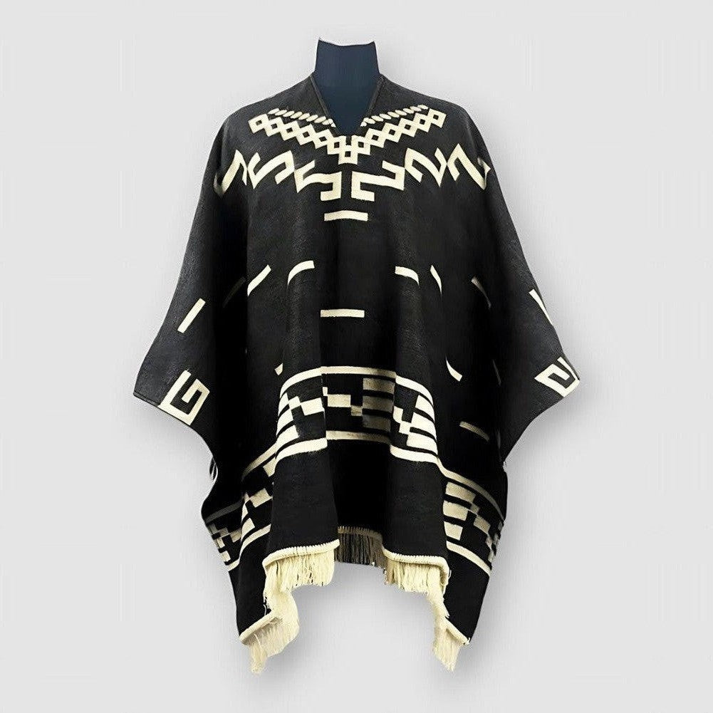 Sky Madrid Wailuku Cape Tassel Dress