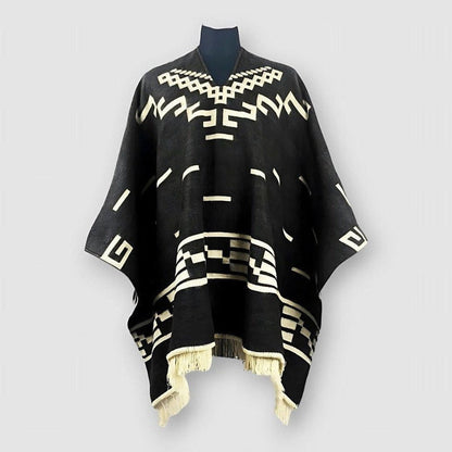 Sky Madrid Wailuku Cape Tassel Dress