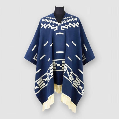 Sky Madrid Wailuku Cape Tassel Dress