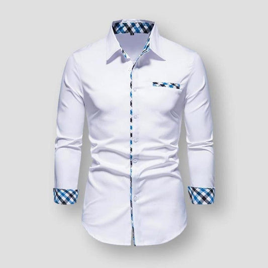 Sky Madrid Wrinkle Resistant Plaid Shirt