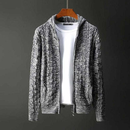 Saint Morris Knitted Zip-Up Cardigan