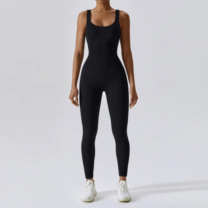 Spring Seamless One-Piece Yoga Suit Dance Belly Tightening Fitness Workout Set Stretch Bodysuit Gym Clothes Push Up Sportswear