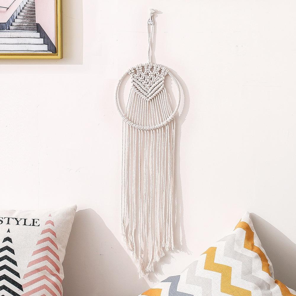Star Moon Sun Dream Catcher Boho Home Wall Decor Girls Kids Nursery Garden Decoration Outdoor Gifts With Light
