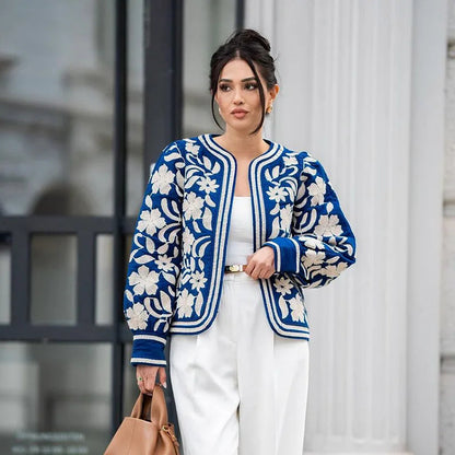 Street Print Coat Shorts Set Women Loose O-Neck Lantern Cardigans Elastic Shorts Female Suit 2024 Autumn Fashion Y2K Lady Outfit