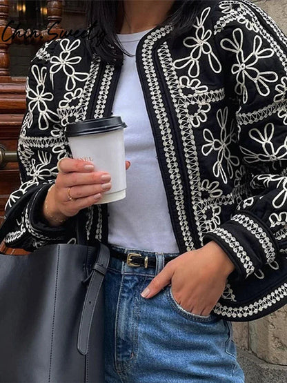 Street Print Coat Shorts Set Women Loose O-Neck Lantern Cardigans Elastic Shorts Female Suit 2024 Autumn Fashion Y2K Lady Outfit