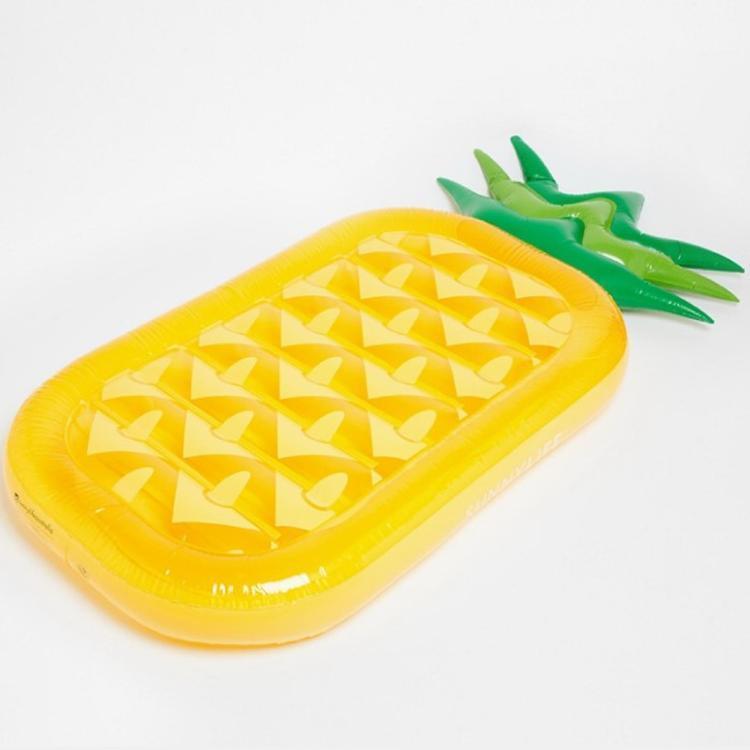 Pineapple Inflatable Floating Drainage Supplies Floating Bed Swimming Toy