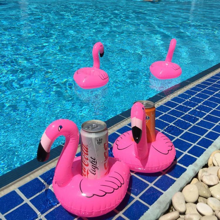 Flamingos Inflatable Floating Drink Holder Swimming Toy