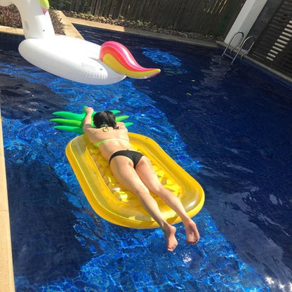 Pineapple Inflatable Floating Drainage Supplies Floating Bed Swimming Toy