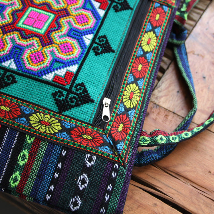 Embroidery Bag Women'S Shoulder Bag  National Style Bag Cross Stitch New Cloth Handbag