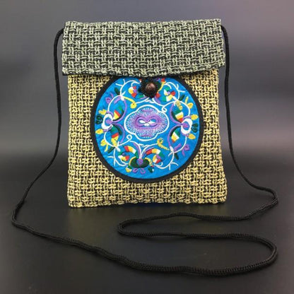 Classic National Style Embroidery Bag Embroidery Retro Rag Casual Lady One-Shoulder Bag Small Bag Oblique Bag