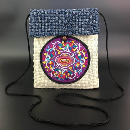 Classic National Style Embroidery Bag Embroidery Retro Rag Casual Lady One-Shoulder Bag Small Bag Oblique Bag