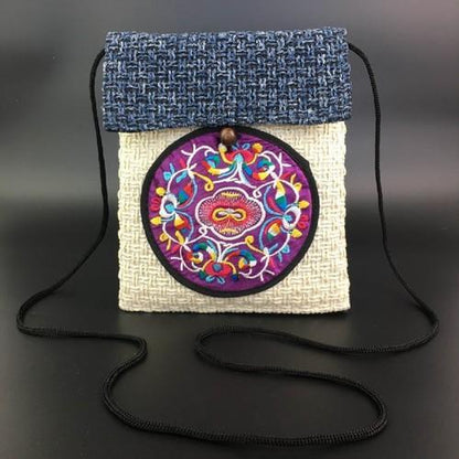 Classic National Style Embroidery Bag Embroidery Retro Rag Casual Lady One-Shoulder Bag Small Bag Oblique Bag