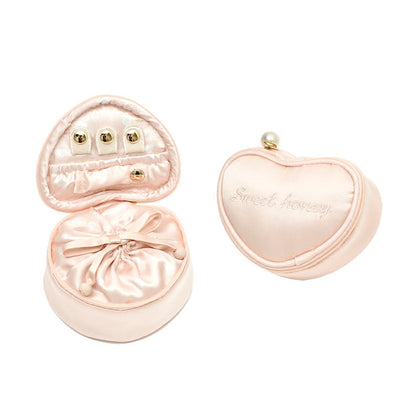 Cute Letter Embroidered Jewelry Case