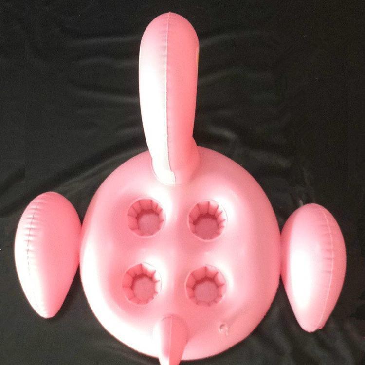 Flamingos Inflatable Floating With 4 Cups Holder Swimming Toy