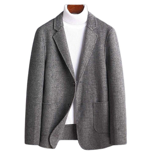 Saint Morris Plaid Wool Blazer