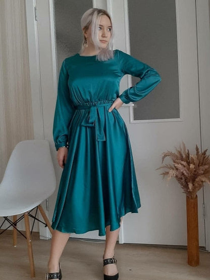 Sasha Satin Dress