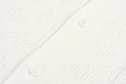 LV Short-sleeved Shirt White Wool