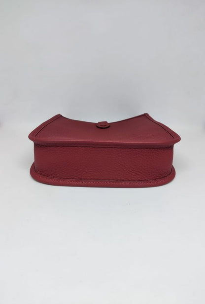 Hermès rouge H Mini evelyne crossbody bag