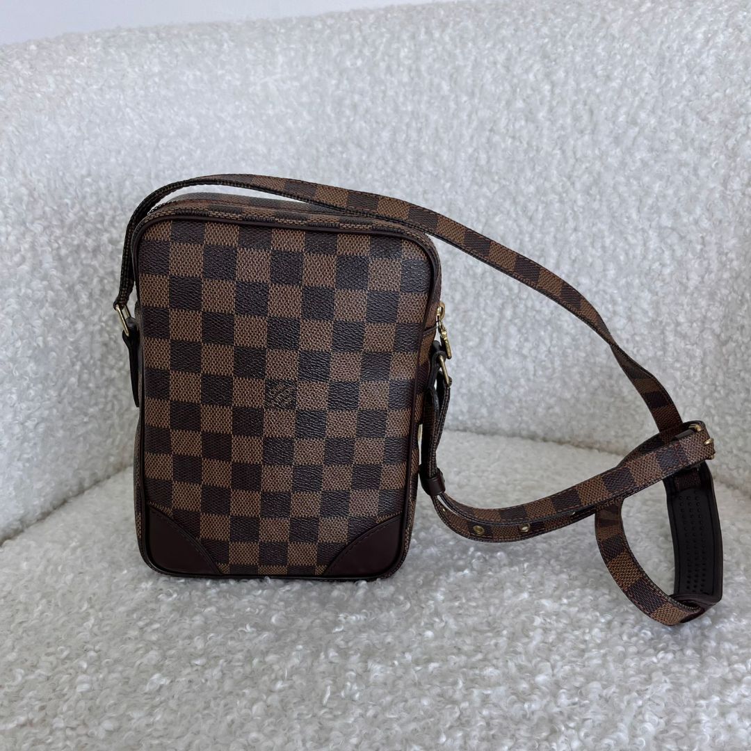 Louis Vuitton Amazon Damier Canvas Leather Bag