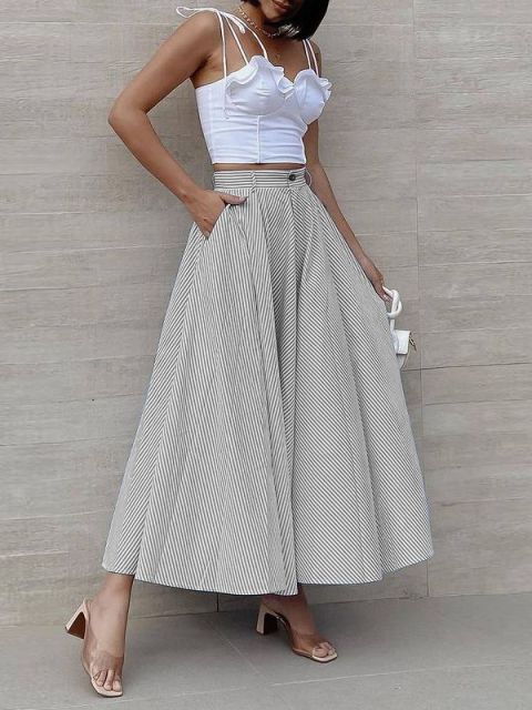 Marisa Striped Skirt