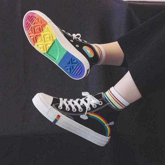 Sky Madrid Vulcanized Rainbow Sneaker