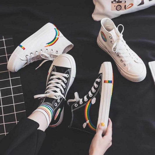 Sky Madrid Vulcanized Rainbow Sneaker