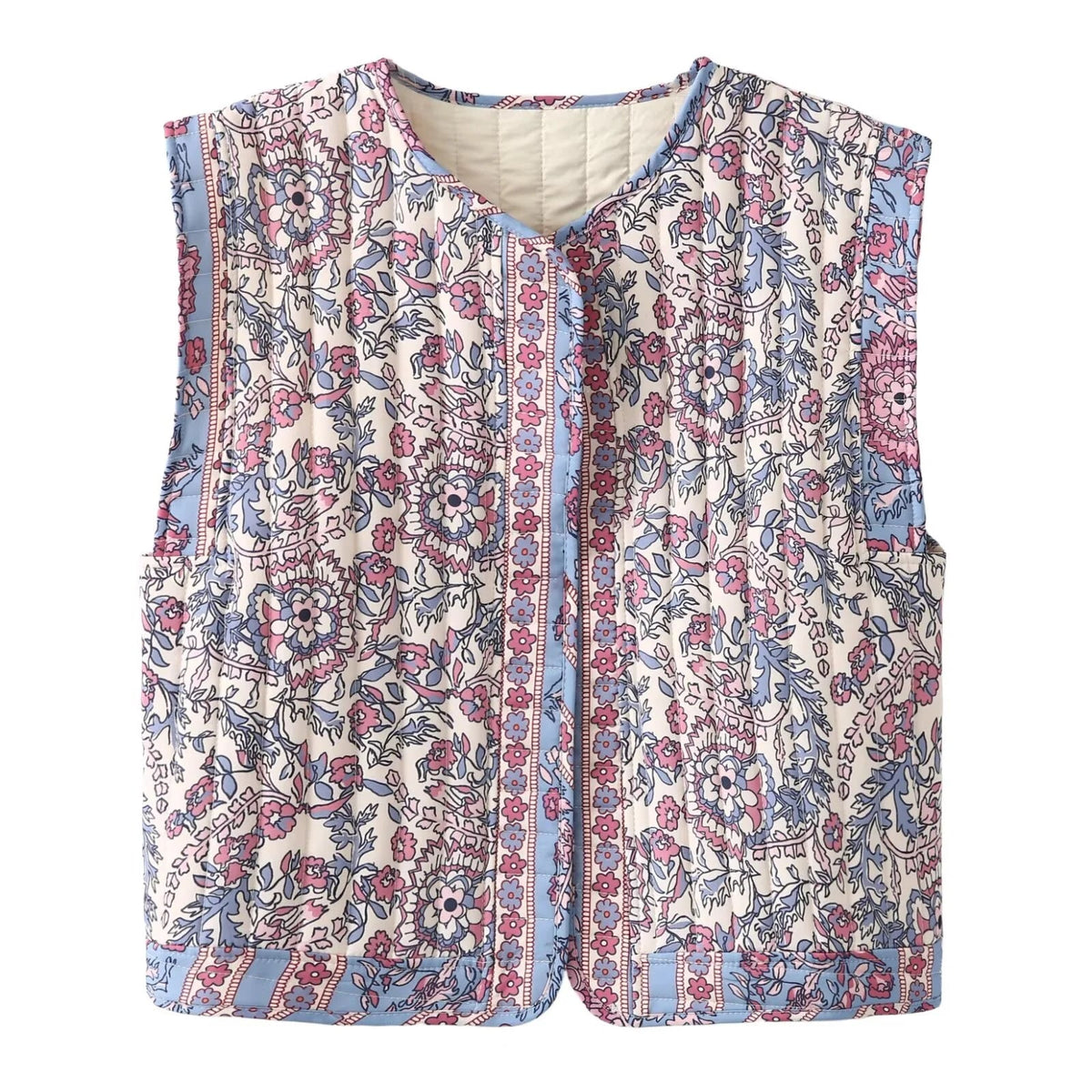 Women'S Printed Cotton Vest Girl'S Cute And Comfortable Jacket Clothing Female'S Casual Vest Lace Jacket For Girls