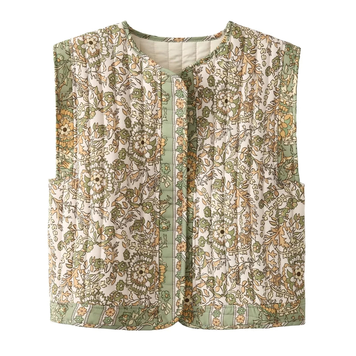 Women'S Printed Cotton Vest Girl'S Cute And Comfortable Jacket Clothing Female'S Casual Vest Lace Jacket For Girls