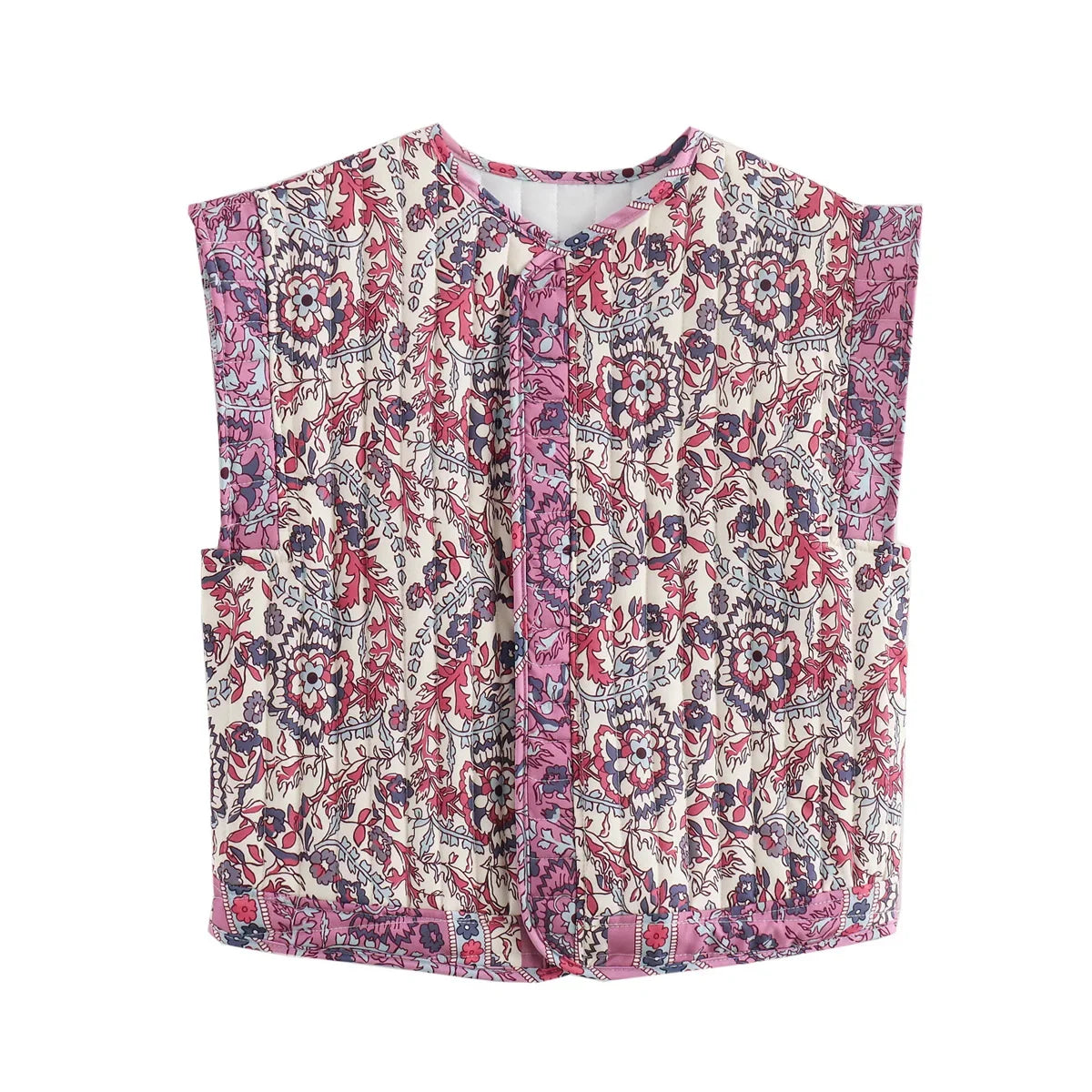 Women'S Printed Cotton Vest Girl'S Cute And Comfortable Jacket Clothing Female'S Casual Vest Lace Jacket For Girls