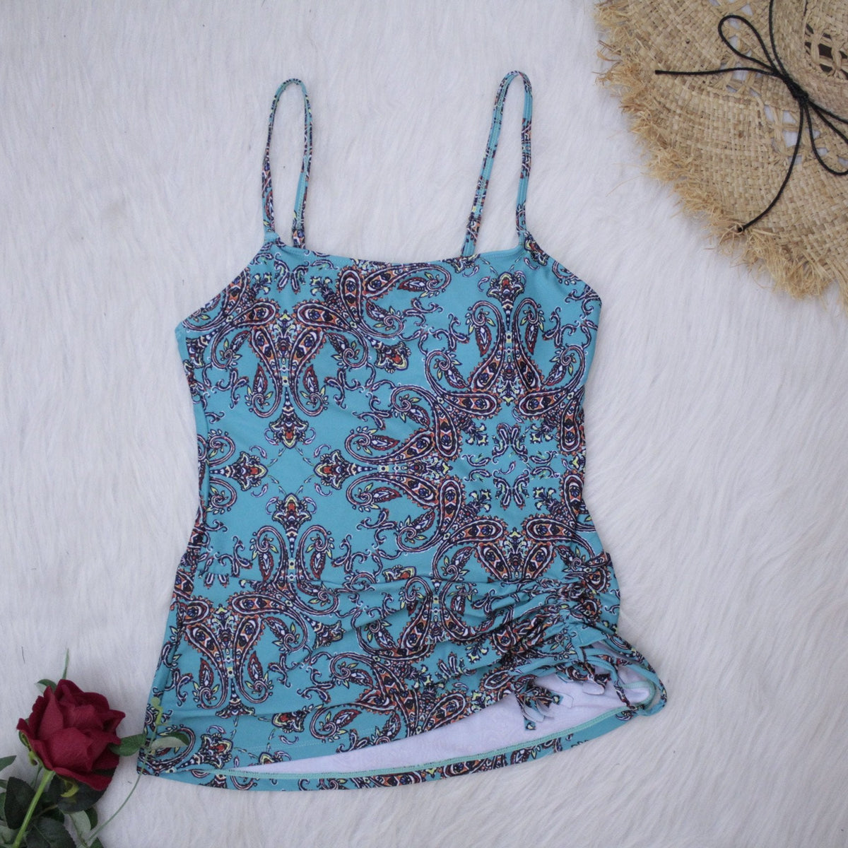 Women'S Two Piece Print Bikini Vintage Swimsuit
