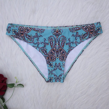 Women'S Two Piece Print Bikini Vintage Swimsuit
