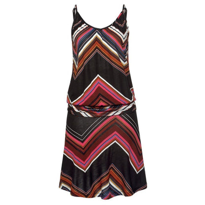 Womens Sexy Summer Dress Sleeveless Printed O-Neck Beach Party Mini Dresses Summer Beach Dress