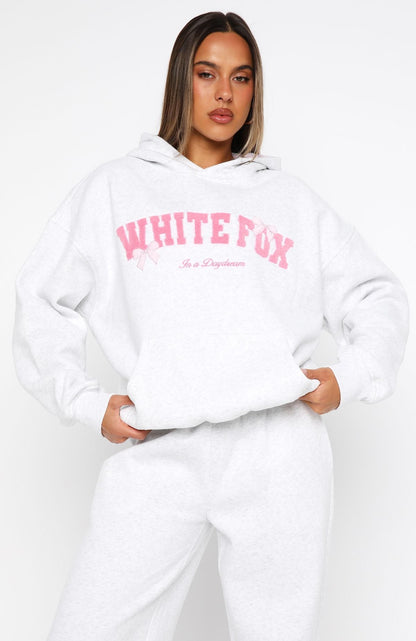 Daydreamers Madeline Oversized Hoodie Grey Marle