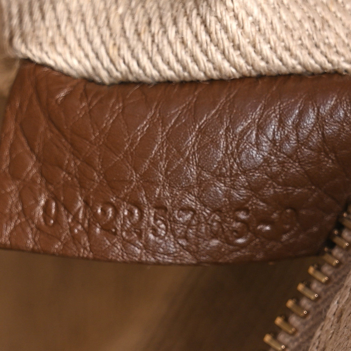 Grained Calfskin Nahir Shoulder Bag Nut