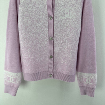Chanel 2025 Knitted Cardigan Pink Wool 329297