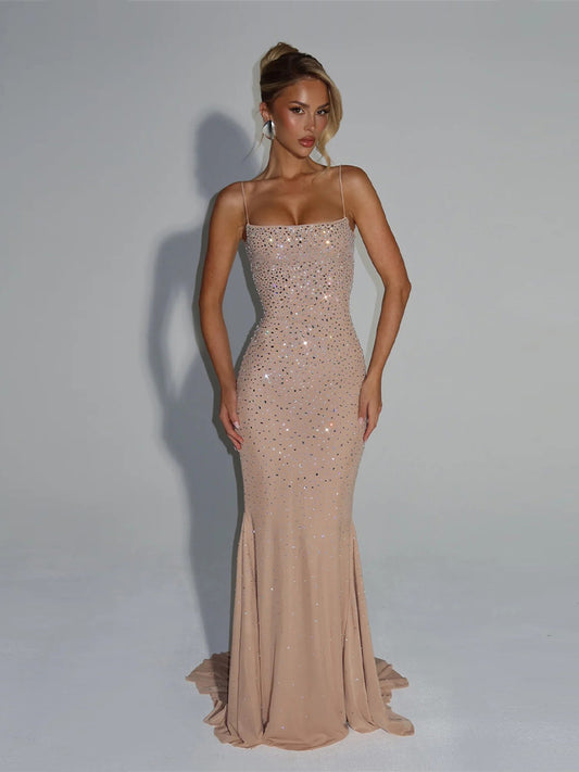 Anika Maxi Dress In Nude