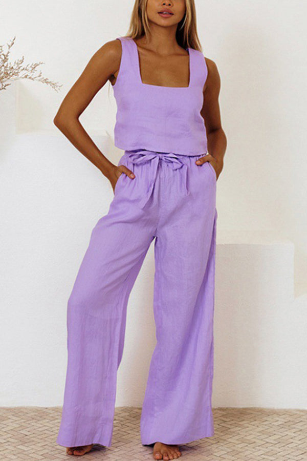 vest sleeveless trousers loose suit